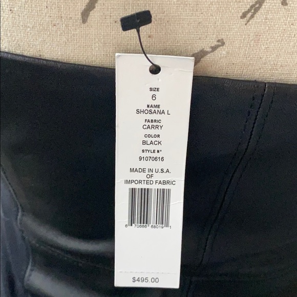 Theory strapless and leather dress - Picture 5 of 8